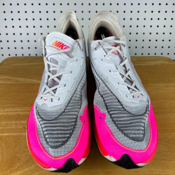 Size 15 Nike ZoomX Vaporfly Next% 2‎ White Pink DJ5457 100 Race Running Marathon - Picture 2 of 6